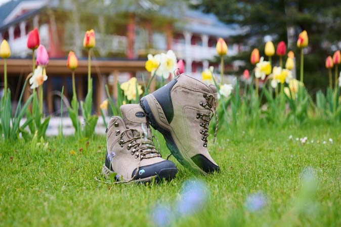 Hiking boots for the ideal hiking vacation at The Hotel Eden