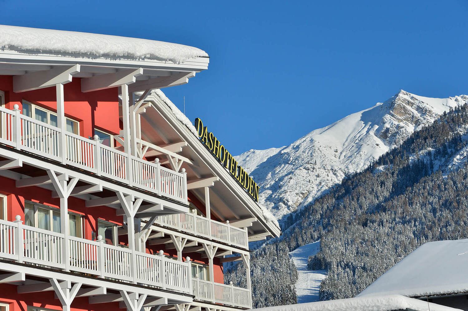 Das Hotel Eden im Winter 