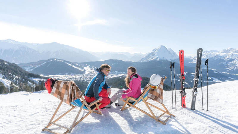 Vista dal rifugio Rosshütte nell'Olympiaregion Seefeld